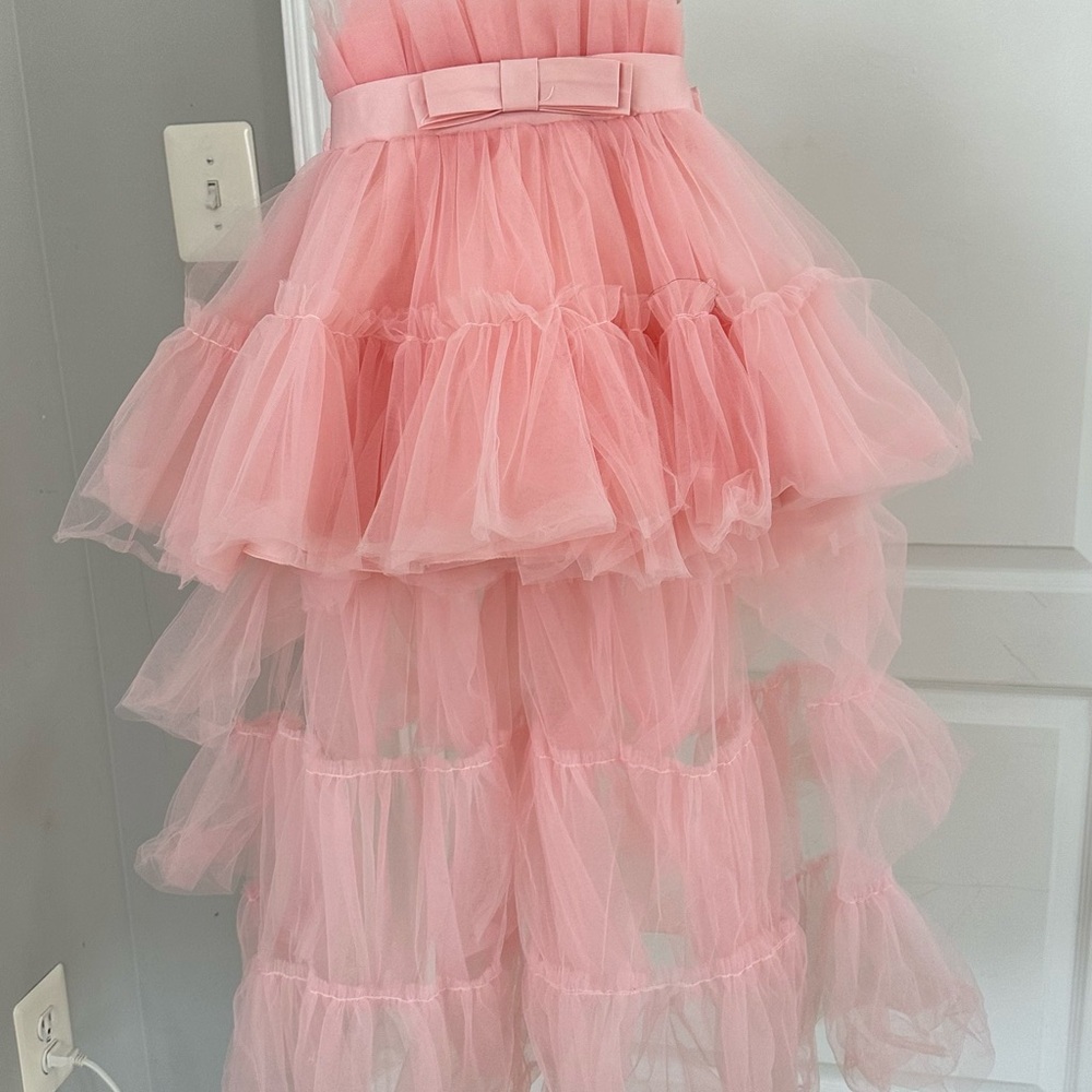 Pink Tulle Kids Dress